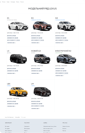 Проект Lexus Киев Аэропорт